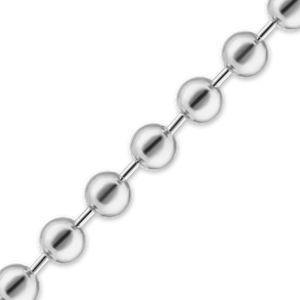 Bulk / Spooled Round Bead Chain in Sterling Silver (0.80 mm - 5.00 mm)