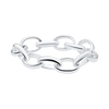Oval Soho Rolo Chain Ring in Sterling Silver