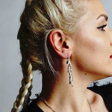 Load image into Gallery viewer, Handmade Fancy Ring Ring Chain Earrings (16.50 mm)
