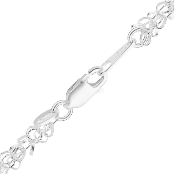 Rockefeller Center Ring Ring Chain Necklace in Sterling Silver