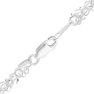 Rockefeller Center Ring Ring Chain Necklace in Sterling Silver