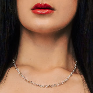 Rockefeller Center Ring Ring Chain Necklace in Sterling Silver