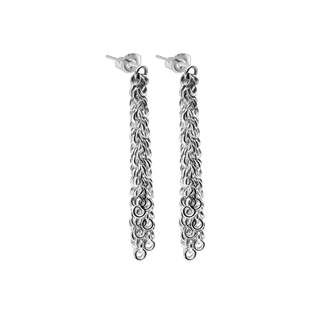 Handmade Ring Ring Chain Earrings (5.00 mm)