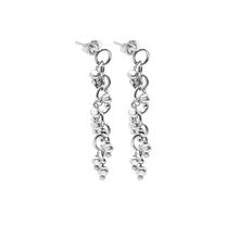 Load image into Gallery viewer, Handmade Fancy Ring Ring Chain Earrings (6.70 mm)
