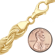 Load image into Gallery viewer, Riverside Blvd. Rope Anklet in 14K Yellow Gold
