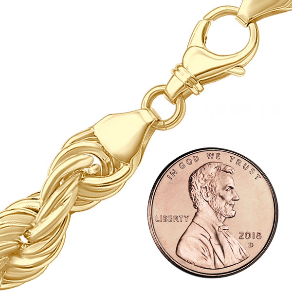 Riverside Blvd. Rope Anklet in 14K Yellow Gold