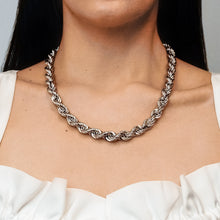 Load image into Gallery viewer, Riverside Blvd. Rope Chain Necklace in Sterling Silver
