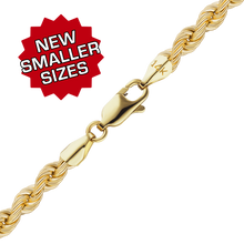 Load image into Gallery viewer, Riverside Blvd. Rope Necklace in 14K Yellow Gold
