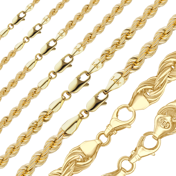 Riverside Blvd. Rope Necklace in 14K Yellow Gold