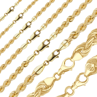 Riverside Blvd. Rope Necklace in 14K Yellow Gold