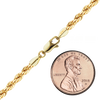 Finished Handmade Solid Rope Anklet in 14K Gold-Filled