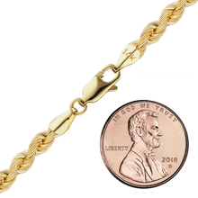 Load image into Gallery viewer, Riverside Blvd. Rope Anklet in 14K Yellow Gold
