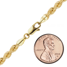 Load image into Gallery viewer, Riverside Blvd. Rope Necklace in 14K Yellow Gold
