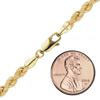 Riverside Blvd. Rope Chain Necklace in 10K Yellow Gold