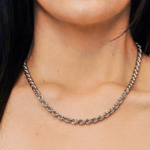 Load image into Gallery viewer, Riverside Blvd. Rope Chain Necklace in Sterling Silver
