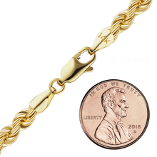 Load image into Gallery viewer, Riverside Blvd. Rope Necklace in 14K Yellow Gold
