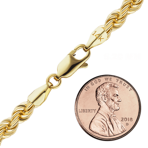 Riverside Blvd. Rope Necklace in 14K Yellow Gold