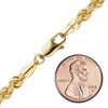 Riverside Blvd. Rope Necklace in 14K Yellow Gold