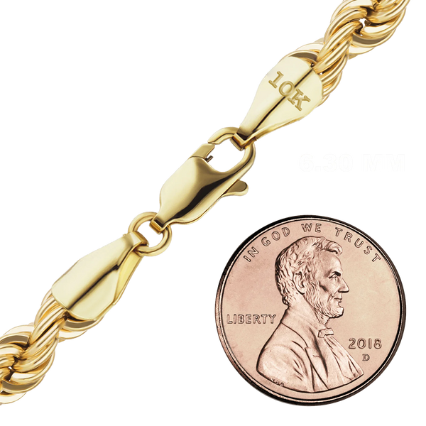 Riverside Blvd. Rope Chain Bracelet in 10K Yellow Gold