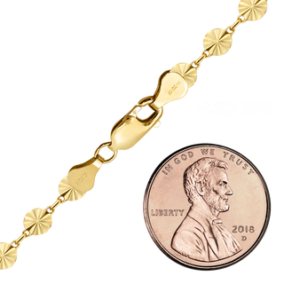 Finished Starburst Round Disc Bracelet in 14K Gold-Filled