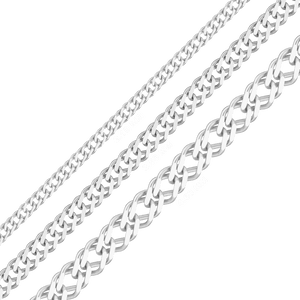 Bulk / Spooled Rambo Chain in Sterling Silver (2.10 mm - 4.60 mm)