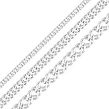 Load image into Gallery viewer, Bulk / Spooled Rambo Chain in Sterling Silver (2.10 mm - 4.60 mm)
