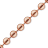 Bulk / Spooled Round Bead Chain in 14K & 18K Rose Gold (1.50 mm - 2.00 mm)