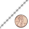 Bulk / Spooled Round Bead Chain in Sterling Silver (1.00 mm - 5.00 mm)