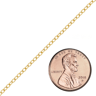 Bulk / Spooled Light Round Cable Chain in 14K Gold-Filled (1.50 mm - 11.00 mm)