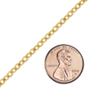 Bulk / Spooled Light Round Cable Chain in 14K Gold-Filled (1.50 mm - 11.00 mm)