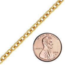 Load image into Gallery viewer, Bulk / Spooled Heavy Round Cable Chain in 14K Gold-Filled (1.00 mm - 6.50 mm)
