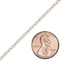 Load image into Gallery viewer, Bulk / Spooled Round Cable Chain in Platinum (1.00 mm - 2.30 mm)
