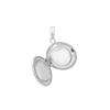 ITI NYC Plain Round Locket in Sterling Silver with Optional Engraving (20 x 14 mm - 42 x 32 mm)