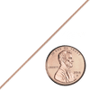 Bulk / Spooled Round Snake Chain in 14K Rose Gold (1.00 mm)