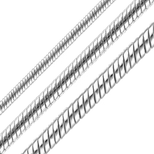 Load image into Gallery viewer, Bulk / Spooled Round Snake Chain in 14K White Gold (1.00 mm - 1.55 mm)
