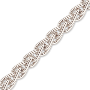 Bulk / Spooled Round Wheat Chain in Platinum (1.00 mm - 1.90 mm)