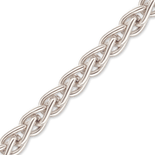 Load image into Gallery viewer, Bulk / Spooled Round Wheat Chain in Platinum (1.00 mm - 1.90 mm)
