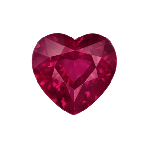Heart AAA Natural Ruby - July Birthstones