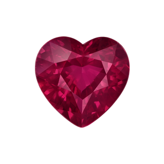 Heart AAA Natural Ruby - July Birthstones