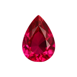 Pear Shape AAA Natural Ruby - July Birthstones
