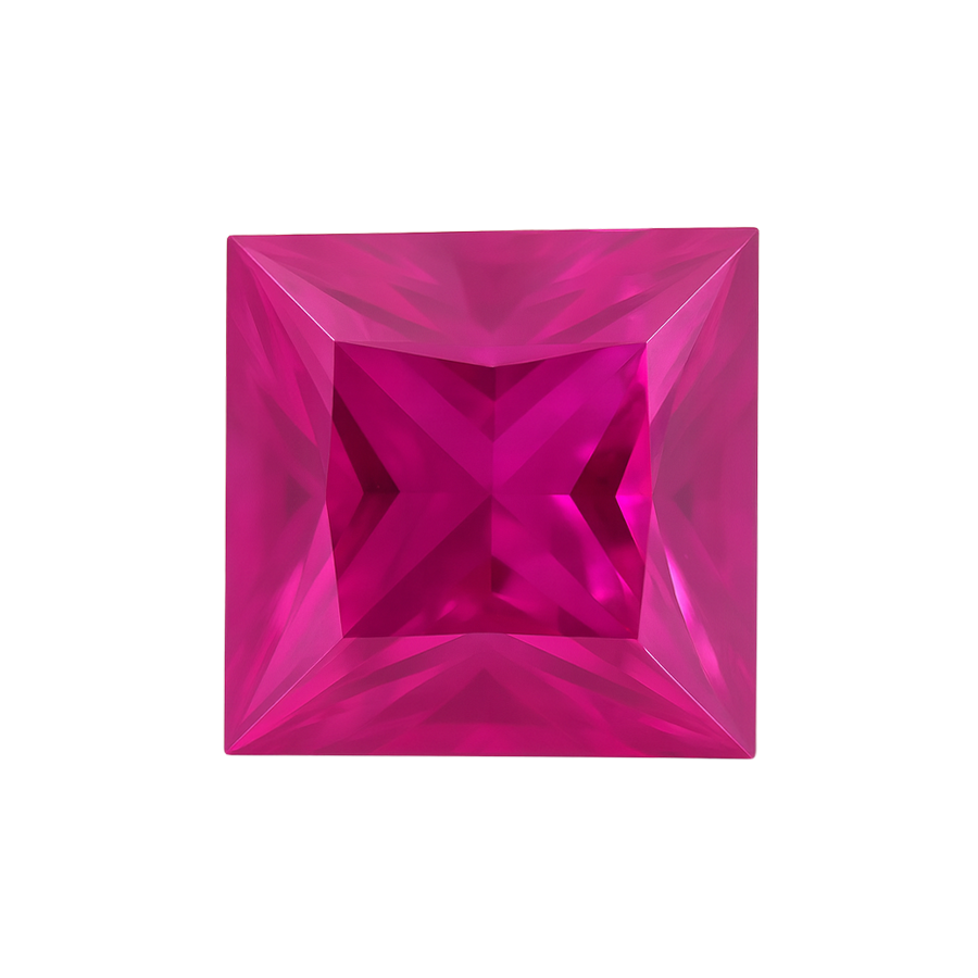 Square Ruby - July Birthstones