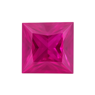 Square AAA Natural Ruby - July Birthstones