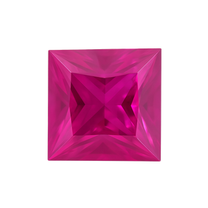 Square AAA Natural Ruby - July Birthstones