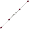 Bulk / Spooled Diamond by the Yard Cable Chain in 14K White Gold (Diamond Bezel: Every 1.5")