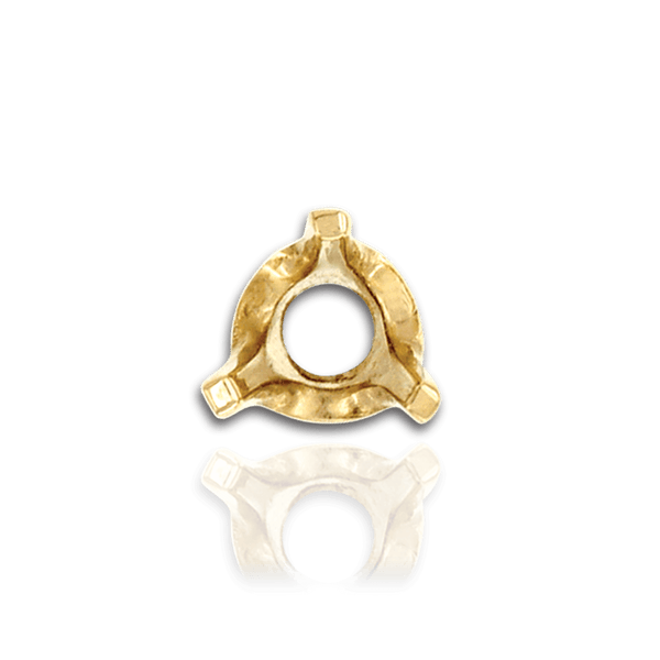 ITI NYC Three Prong Round Standard Settings in 14K Gold (2.00 mm - 4.00 mm)
