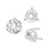 ITI NYC Three Prong Tapered Set in Sterling Silver (2.75 mm - 5.75 mm)