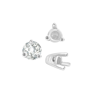 ITI NYC Three Prong Tapered Set in Sterling Silver (2.75 mm - 5.75 mm)