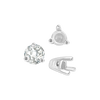 ITI NYC Three Prong Tapered Set in Sterling Silver (2.75 mm - 5.75 mm)
