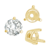 ITI NYC Three Prong Tapered Set in 14K Gold (2.75 mm - 5.75 mm)