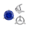 ITI NYC Three Prong Round Tapered Settings in Sterling Silver (3.00 mm - 9.25 mm)